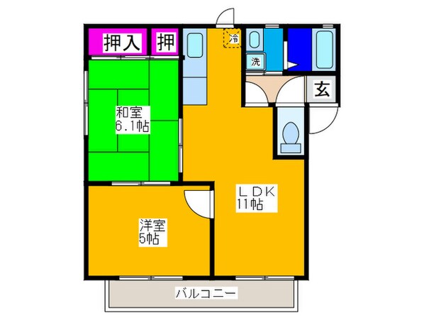 ｳﾞｨラ・ベールの物件間取画像